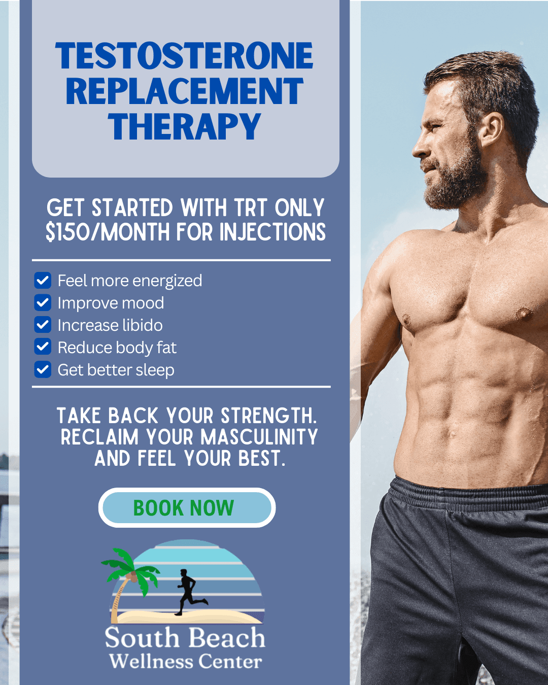 Man on Testosterone Replacement Therapy (TRT)